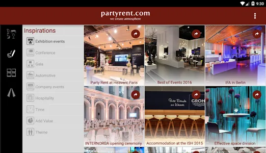 Party Rent Inspirations screenshot 1