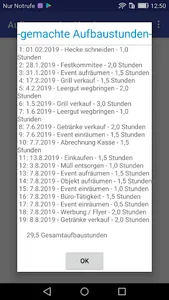 APP Aufbaustunden für Verein screenshot 3