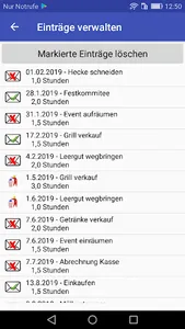 APP Aufbaustunden für Verein screenshot 4