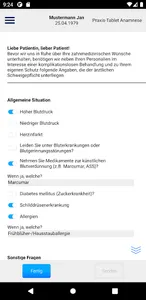 LinuDent Anamnese screenshot 0