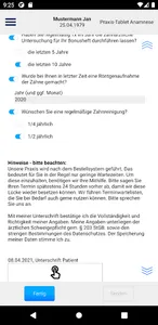 LinuDent Anamnese screenshot 1