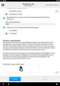LinuDent Anamnese screenshot 5