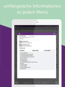Aubergine Menü screenshot 6