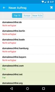 domains2go screenshot 2
