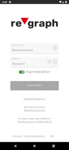 re’graph Online-Portal screenshot 0