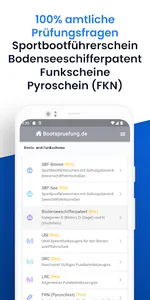 SBF Binnen, SBF See, BSP, SRC screenshot 2