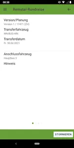 Transferdisposition screenshot 4