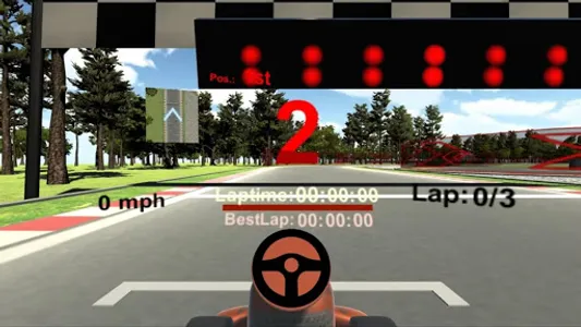 GoKart Racer VR Cardboard screenshot 0