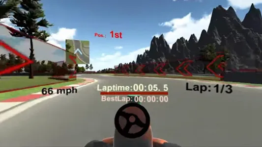 GoKart Racer VR Cardboard screenshot 1