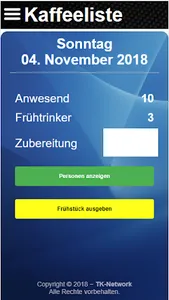 Kaffeeliste & Speiseplan screenshot 1