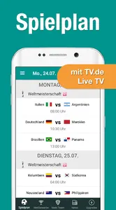 WM 2023 Spielplan Live TV.de screenshot 0