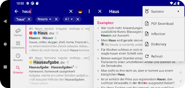 Nouns German Dictionary screenshot 5