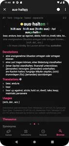 Verbs German Dictionary screenshot 4