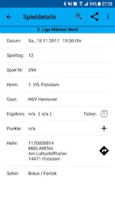 1. VfL Potsdam screenshot 2