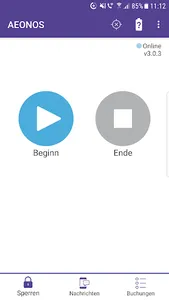 Zeiterfassung - AEONOS screenshot 1