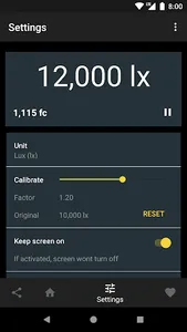 Lux Light Meter screenshot 4