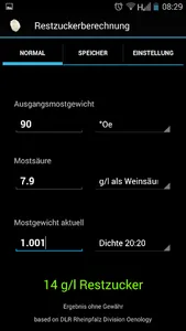 Restzucker screenshot 0