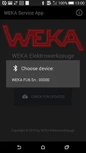 WEKA Service App screenshot 1