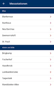 Gewässerdaten Hamburg screenshot 1