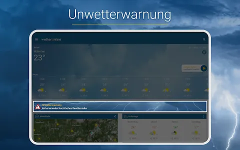 RegenRadar mit Unwetterwarnung screenshot 20