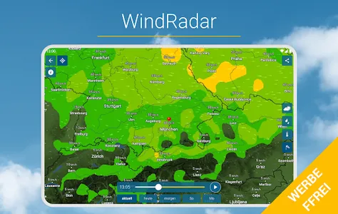 RegenRadar mit Unwetterwarnung screenshot 11