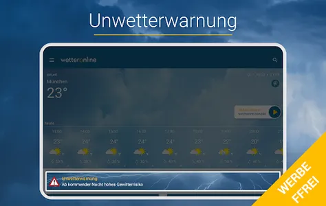 RegenRadar mit Unwetterwarnung screenshot 12