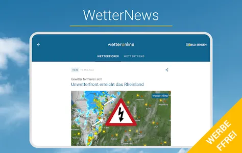 RegenRadar mit Unwetterwarnung screenshot 15