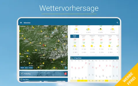 RegenRadar mit Unwetterwarnung screenshot 21