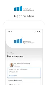 Klinik Windach Patientenapp screenshot 1