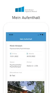 Klinik Windach Patientenapp screenshot 3