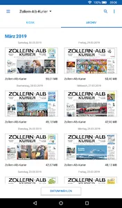 Zollern-Alb-Kurier E-Paper screenshot 1