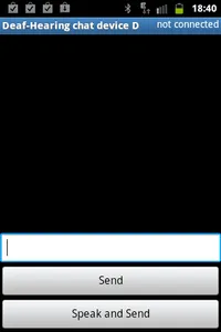 Deaf - Hearing chat device D screenshot 0
