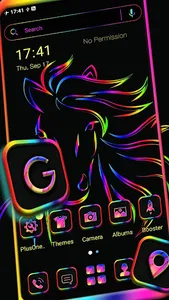 Colorful Horse Theme screenshot 0