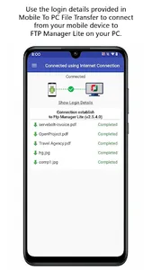 Mobile to PC File Transfer screenshot 1