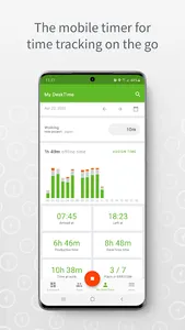 DeskTime Mobile Time Tracker screenshot 1