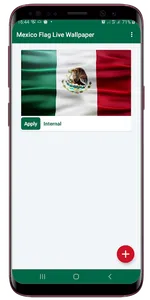 Mexico Flag Live Wallpaper screenshot 0