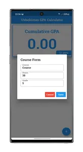 Uzbekistan GPA Calculator screenshot 2