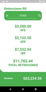 Retenciones RD screenshot 2