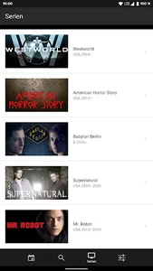 Fernsehserien Notifier screenshot 1