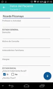 Historial Odontológico screenshot 1