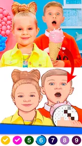Diana and Roma Games Coloring screenshot 0