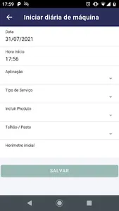 Diária de Máquina screenshot 1