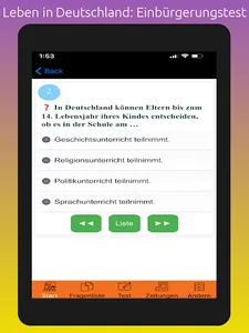 Einbürgerungstest: Leben in DE screenshot 13