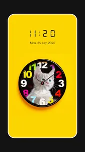 Analog Clock-Digital Wallpaper screenshot 6