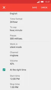 Speaking clock DVBeep Pro screenshot 5