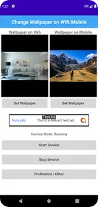 Change Wallpaper Wifi / Mobile screenshot 1