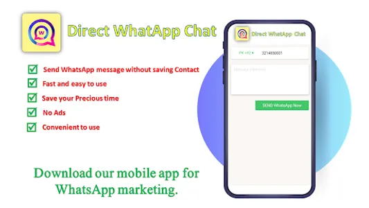 Direct WhatApp Chat screenshot 0