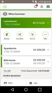 Sparebanken DIN screenshot 1