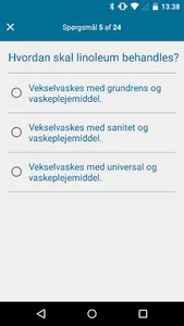 Rengøringsquiz screenshot 1