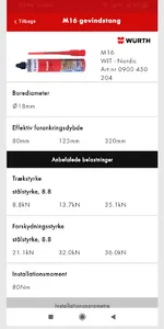 Würth anker beregning screenshot 7